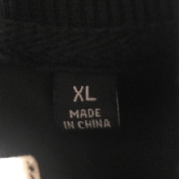 Civil Society Zip Up Bomber Track Jacket Men’s XL Black Gray Contemporary - Picture 12 of 13